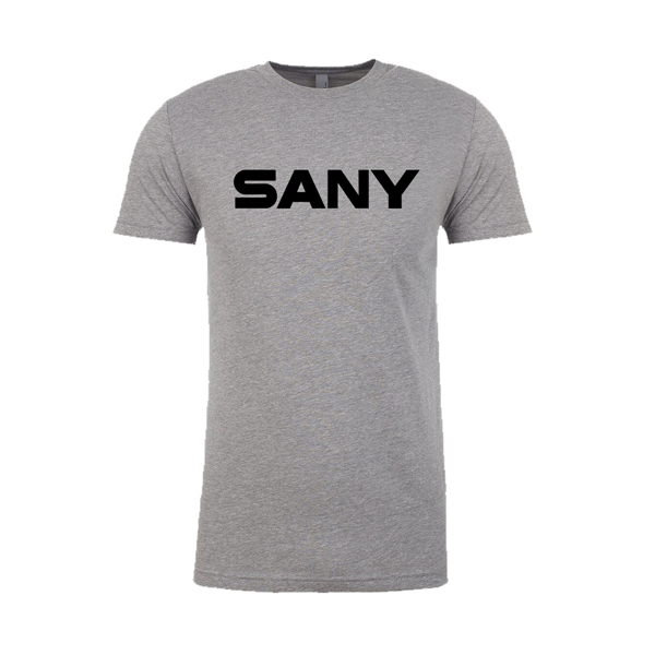 Gray tee with black SANY logo