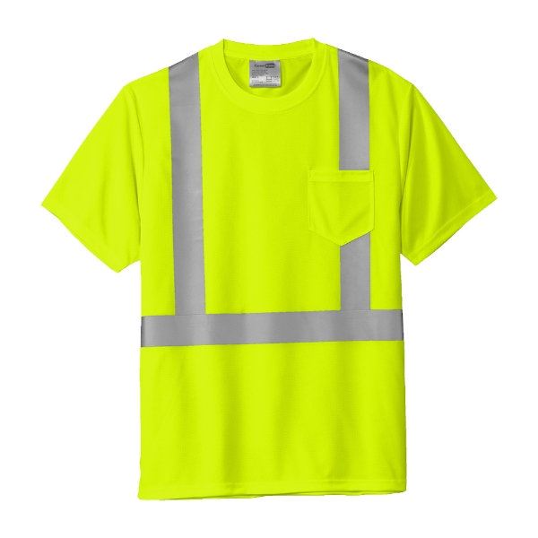 Bright-yellow t-shirt with SANY written in black on the back.