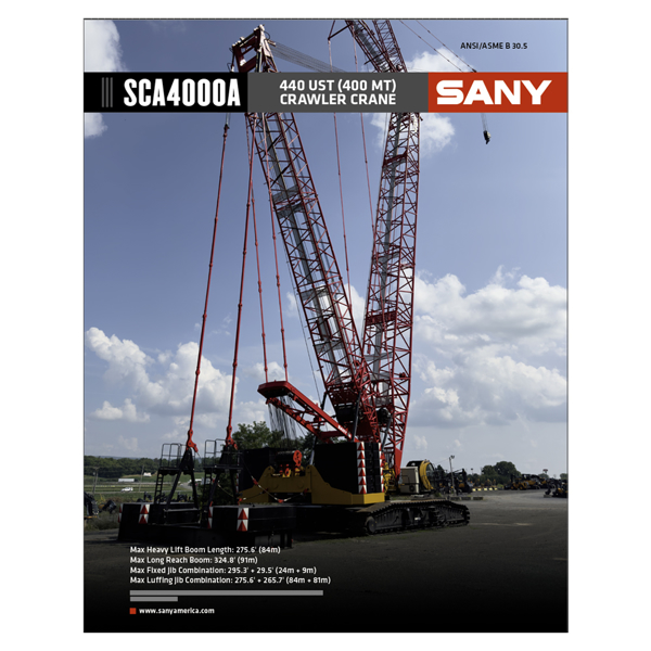 SCA4000A Crawler Crane Brochure