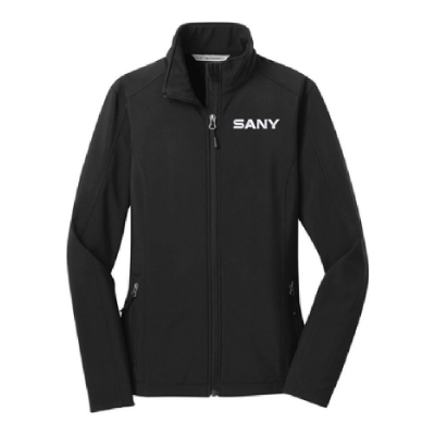 Black SANY Women's Port Authority Jacket Product Image on white background