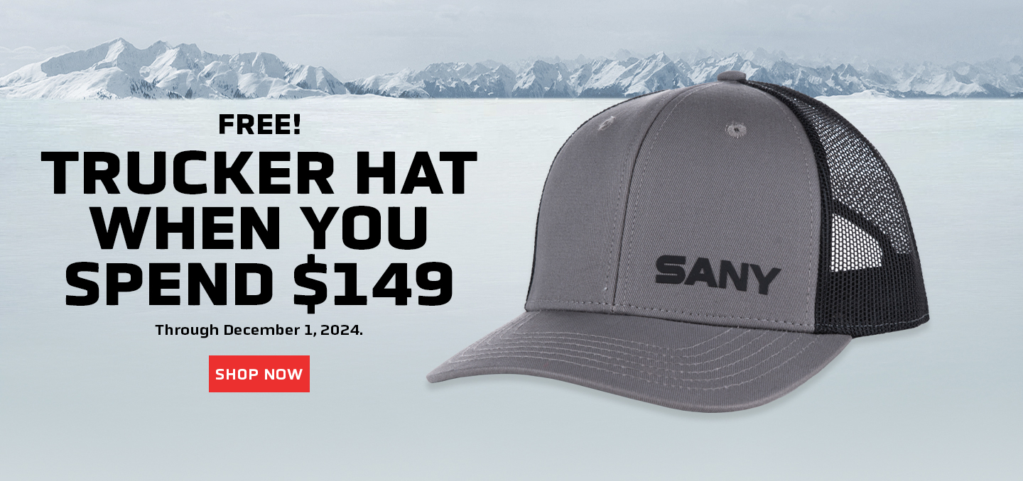 Free trucker hat when you spend $149, through December 1, 2024.