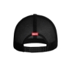 Black mesh trucker hat with adjustable snapback closure and red SANY label centered on back panel.