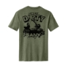Back view of SANY Dirt Machine Tee featuring excavator graphic and “Let’s Get Dirty” text