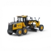 Front angled view of SANY motor grader scale model showing cab, wheels, and grading blade