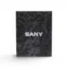 Side of SANY SY75C excavator 1:25 scale model box showing SANY logo